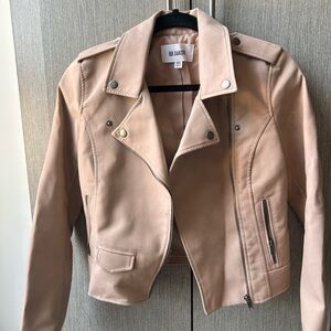 BB Dakota Women's Tan Moto Jacket